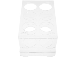 Organizador Huevos Acrílico Transparente Refrigerador Soporte Plegable Doble 12 Cajón Almacenamiento Prueba