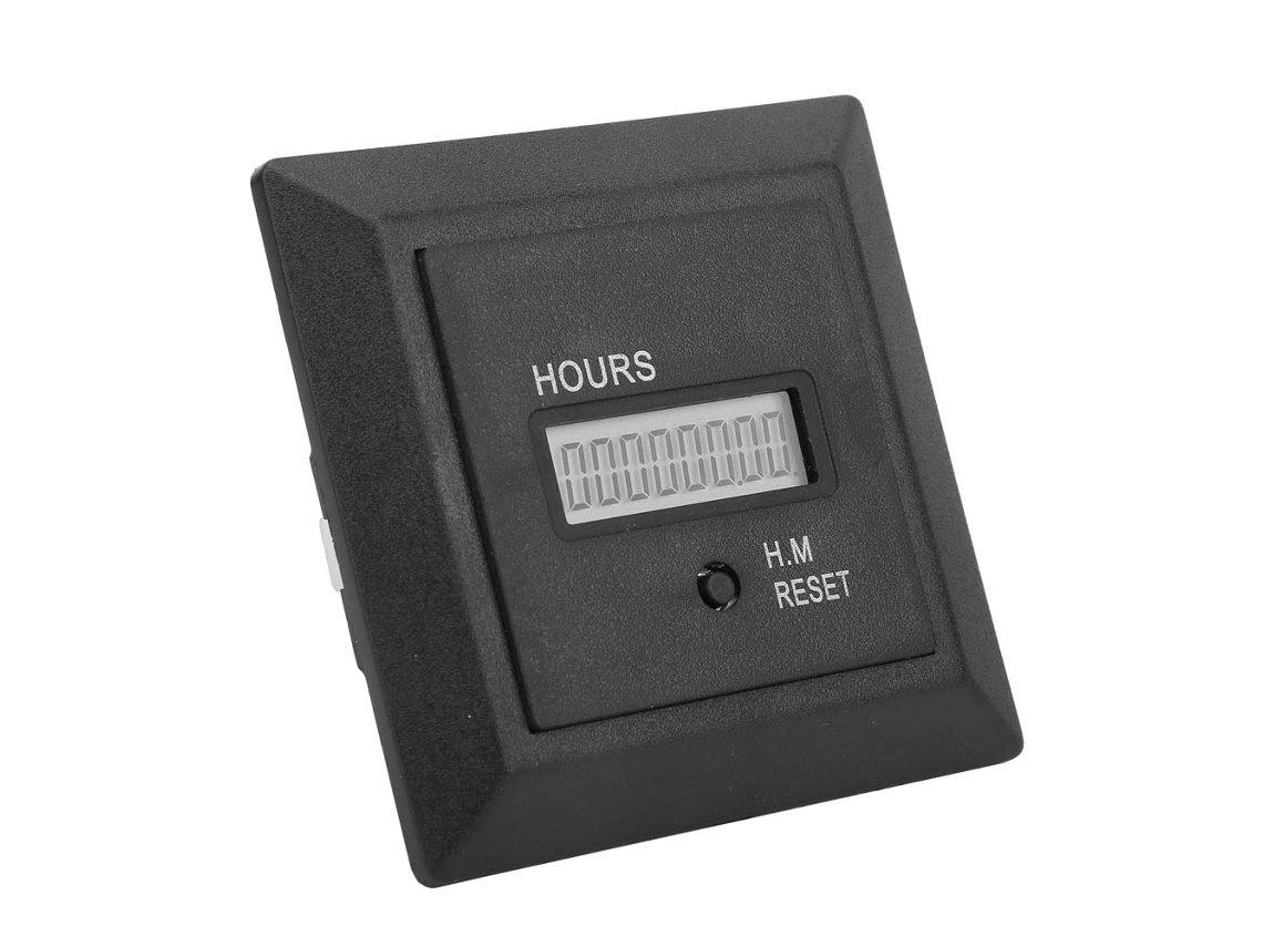 Contador Eléctrico Digital Hm-1r Lcd 8 Dígitos Acumulación 0-999999h59m