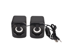 Mini Altavoz Para Ordenador A2 Estéreo Usb Con Graves Nítidos Y Mínima Distorsión, Con Cable Para Pc/portátil.