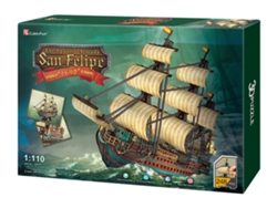 Puzzle 3D San Felipe 1960 Modelo de navio (14 años - piezas)