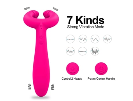 Vibrador del anillo del pene del silicón, estimulador doble vaginal del pene del anillo del martillo de la eyaculación del retraso (rojo) YIZHOOD