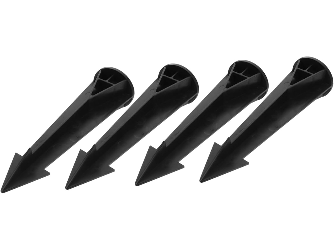 4 Estacas Reforzadas Para Iluminación De Jardines, Estacas De Abs Roscadas, Duraderas.