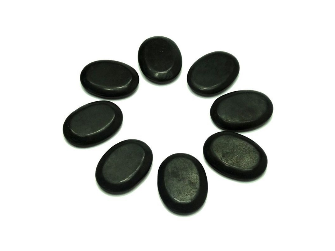 Juego De 10 Pequeñas Piedras De Lava Basáltica Natural Para Masajes Calientes, Ideales Para Uso Profesional En Spas.