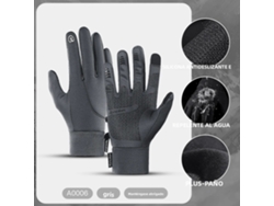 (Gris G) Guantes de ciclismo unisex con pantalla táctil, guantes deportivos cálidos que cubren toda la mano para actividades al aire libre.