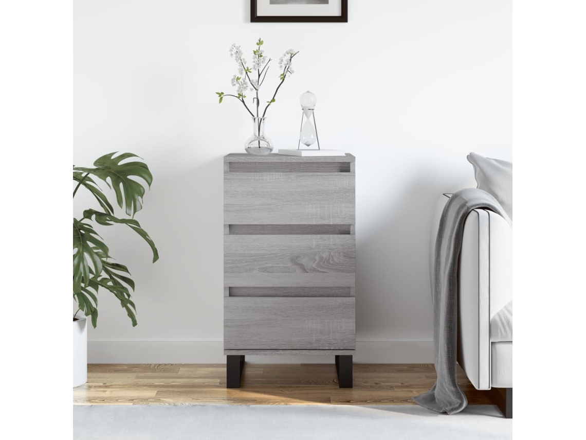Lovely Home Aparador 40X35X70 Cm Derivados de Madera Gris Sonoma