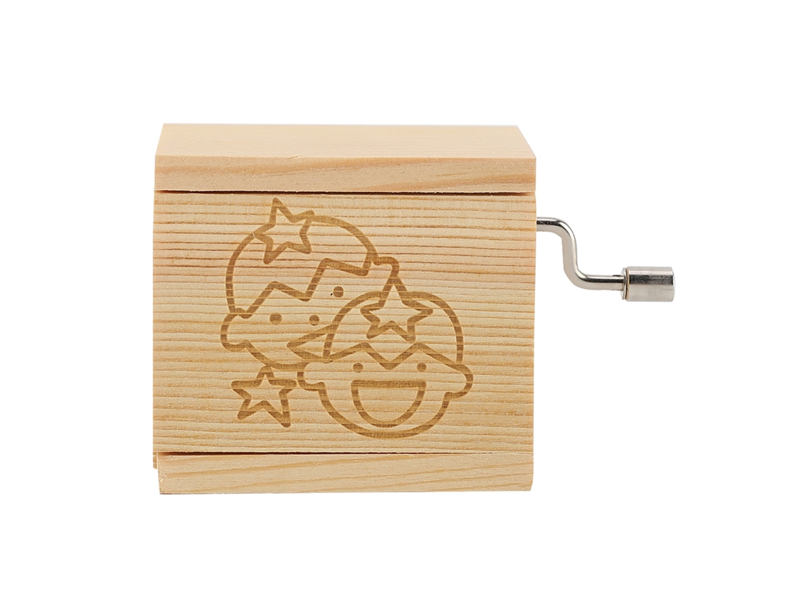 Mini caja de música de madera para gemelos - Regalo de cumpleaños
