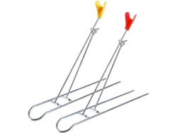 Soporte Para Cañas De Pescar, Hecho A Mano, Doble Deslizador Hierro, Plegable Simple, Pescar Galvanizado, P...