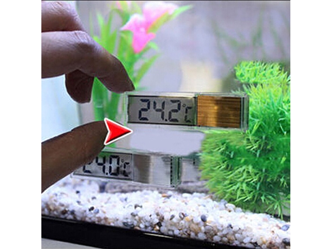 Termómetro Digital 3d Para Acuario Con Pantalla Lcd, Sensor Electrónico, Precisión De 0,1 °c, Adhesivo.