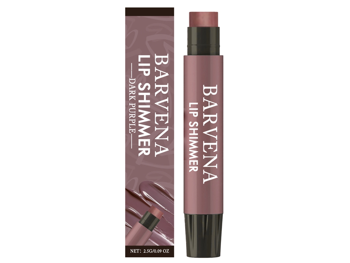 Barra de labios hidratante en color morado oscuro.