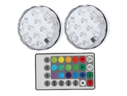 2026-luz Sumergible Led Impermeable Con Control Remoto Y Temporizador Para Piscina, Acuario Y Decoración Submarina