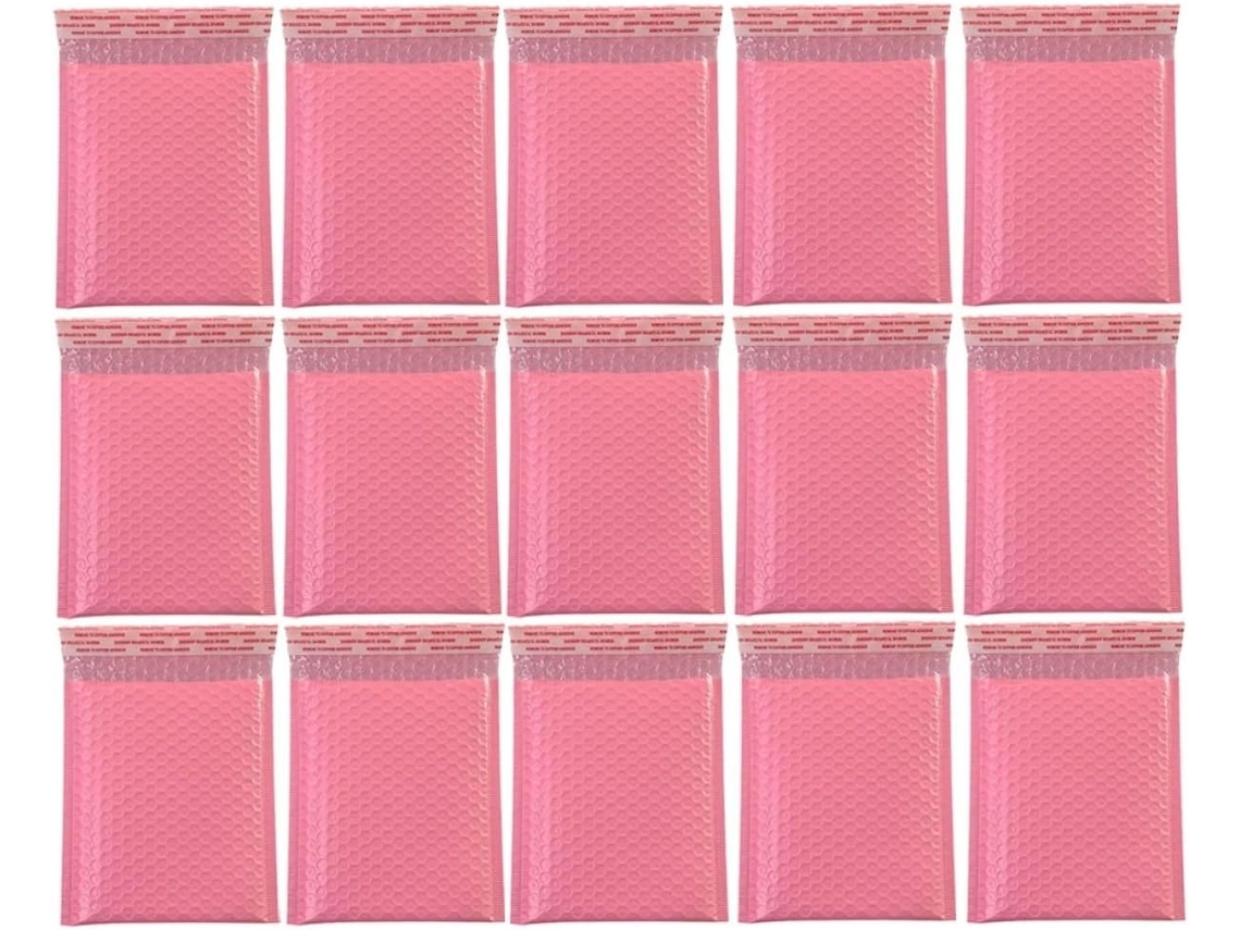 Lote De 50 Bolsas De Almacenamiento De Plástico De Burbujas, Película A Prueba De Golpes, 15 X 11 Cm, Ligeras, Bolsas De Embalaje Impermeables.