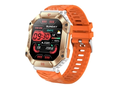 Reloj inteligente para hombre, relojes impermeables, Monitor de salud militar, voz AI, Bluetooth, llamada, reloj inteligente, brújula de aire de al...