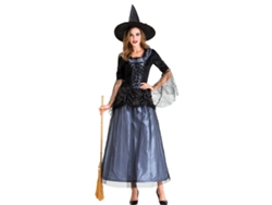 Disfraz de bruja para mujer, con sombrero negro. NEVEANCE