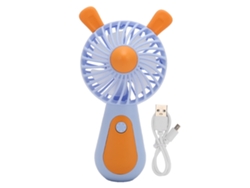 Ventilador portátil de mano con carga USB, dos niveles de ajuste, ergonómico, portátil, pequeño.