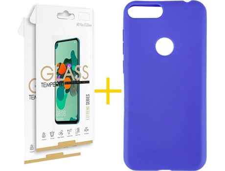 Carcasa + Protector Alcatel 1S 2019 SKYHE Lisa Azul 79604