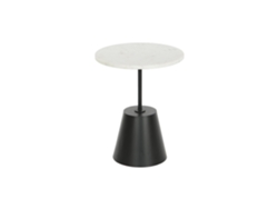 Mesita Auxiliar Marmol Metal 40x40x50cm