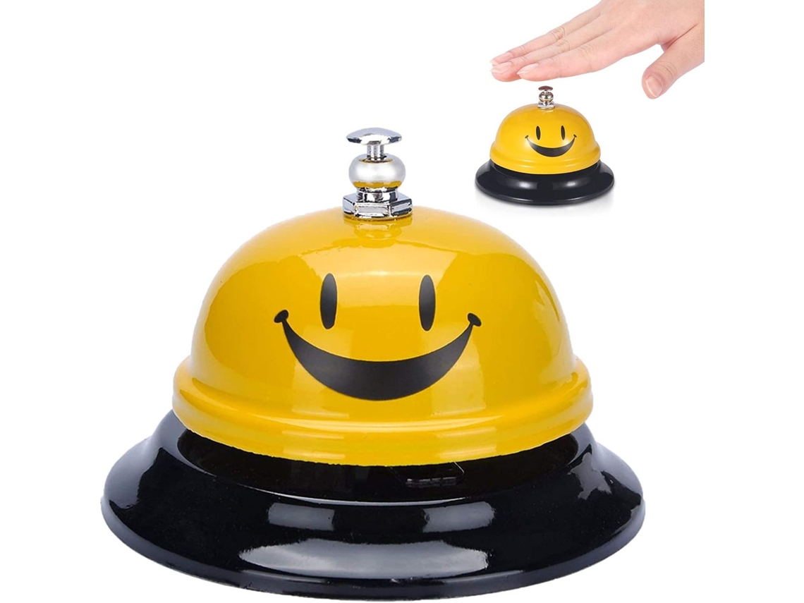 Campana de servicio de latón para restaurante, bar y hotel. Campana de mesa para llamada de servicio.