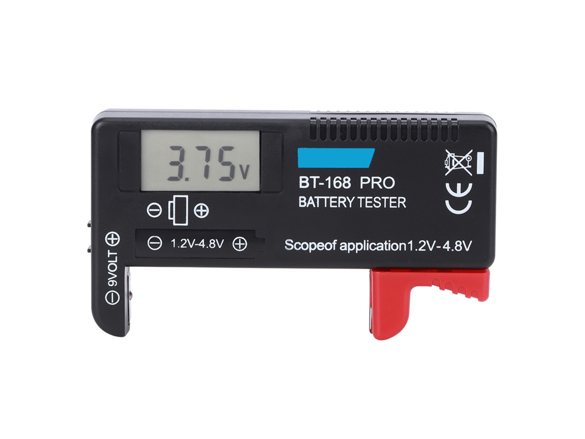 Bt-168pro Probador Digital De Baterías Lcd De 1,2 V A 4,8 V Para Pilas De Botón Pequeñas Y Comprobador De Capacidad Portátil.