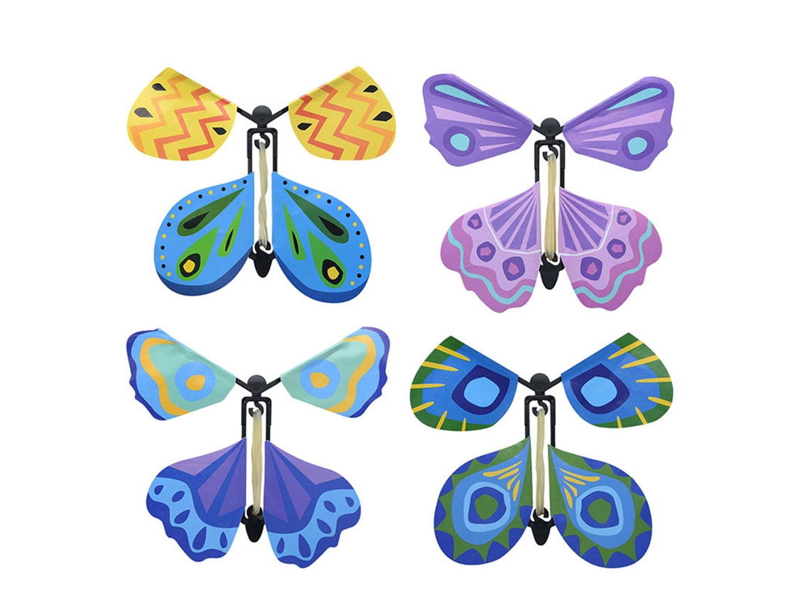 4 Piezas Mariposa Voladora Juguetes Mágicos Para Niños Juguetes Divertidos Juegos Artilugios