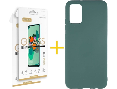 Kit Funda + Protector de Pantalla Samsung A02s ACCETEL 3020 Verde