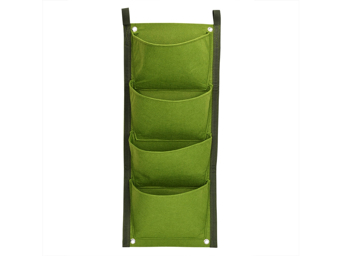 Bolsa De Cultivo Vertical Con 4 Bolsillos Para Jardín, Pared Colgante, Exterior, Hierbas, Flores, Verduras.