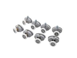 Rueda Deslizante Unica De Nylon Para Puerta De Ducha Con Cristal 4-6mm Carga 30kg25mm