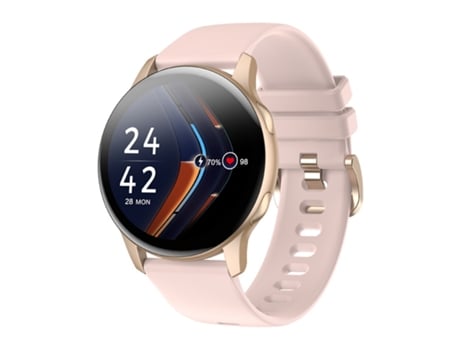 Reloj Inteligente, Pantalla Táctil AMOLED de 1,32 Pulgadas para Mujer con Monitor de Ritmo Cardíaco, Podómetro de Sueño, Podómetro, IP68 Resistente...