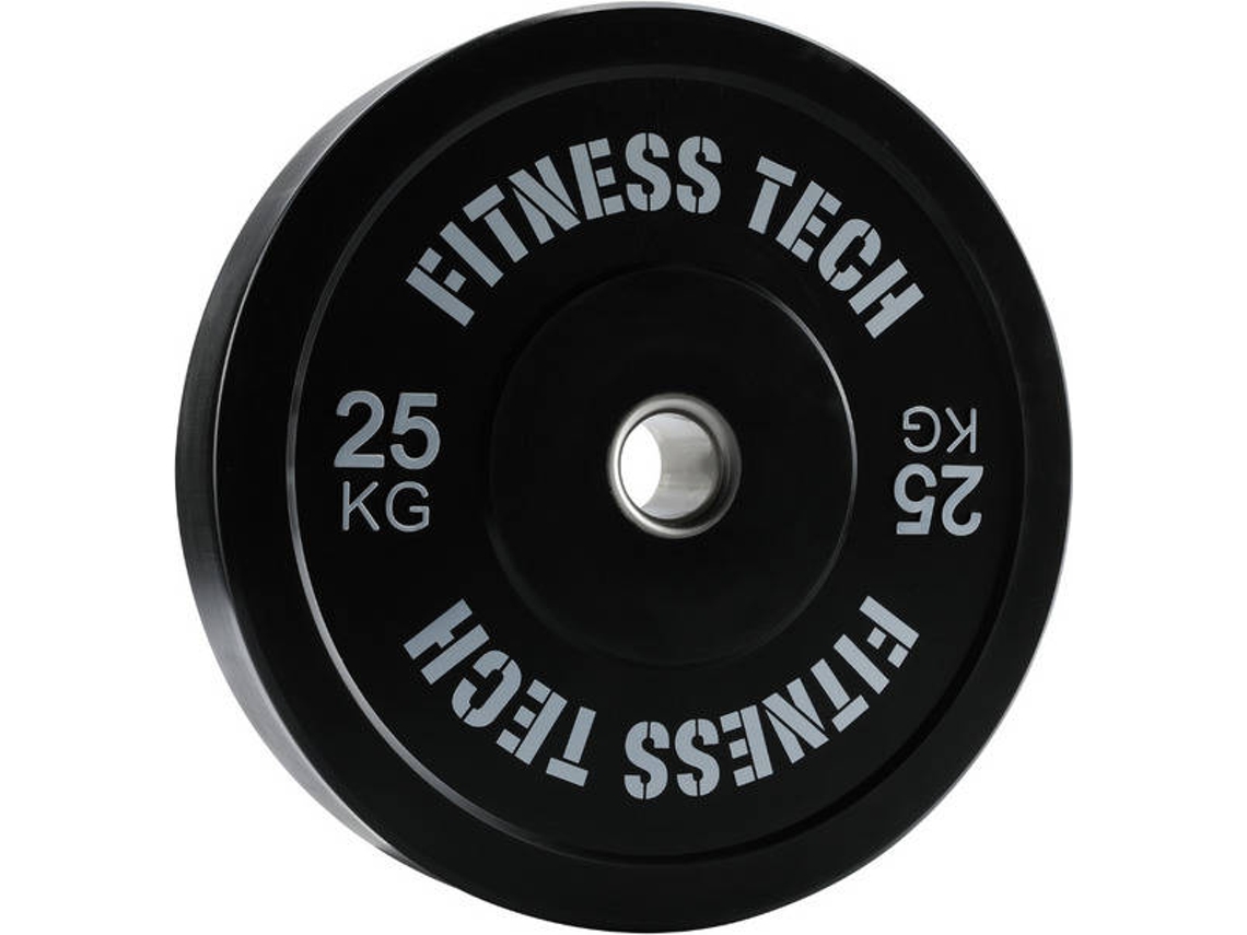 Disco de Musculación FITNESS TECH Plate Negro (25 kg)
