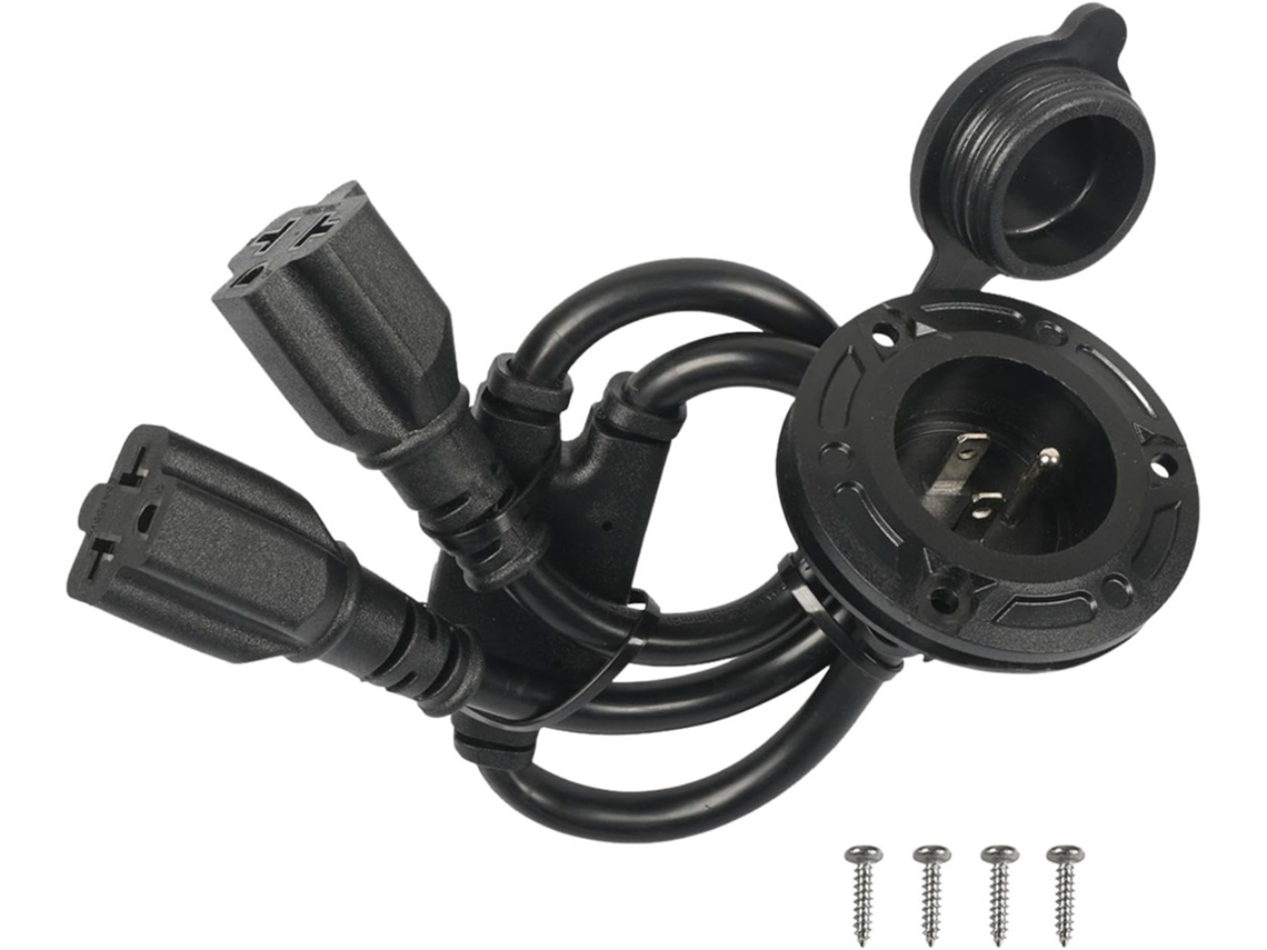 Adaptador De Corriente Alterna Impermeable De 20 A | Autocaravana Estándar