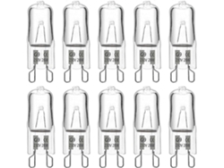 Rebe-bombilla Halógena G9 28w 230v 370lm 2700k Blanca Cálida Regulable, 10 Unidades Para Lámparas Colgantes, Farolas, Apliques