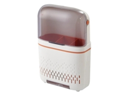 Soporte Multifuncional Para Palillos De Pared, A Prueba De Polvo, Con 3 Ganchos, Blanco Y Naranja.