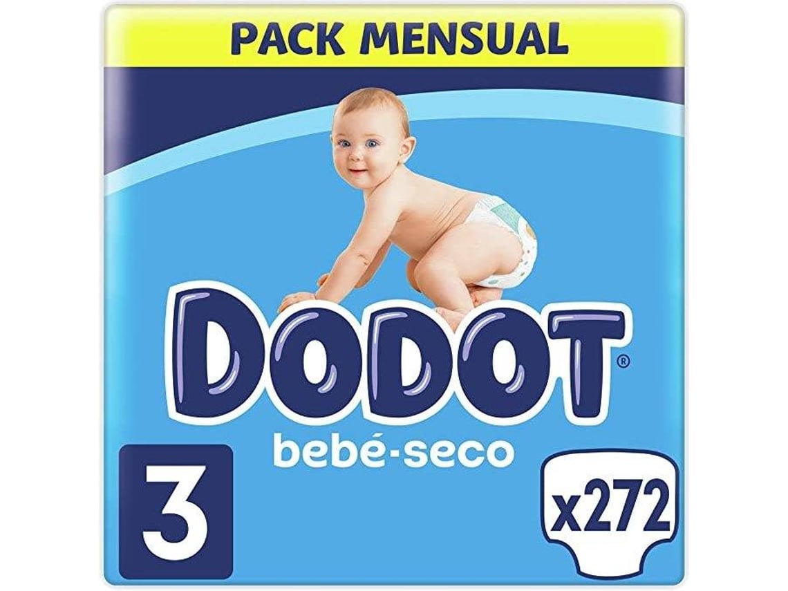 Fraldas DODOT Bebé Seco T3 (272 un)