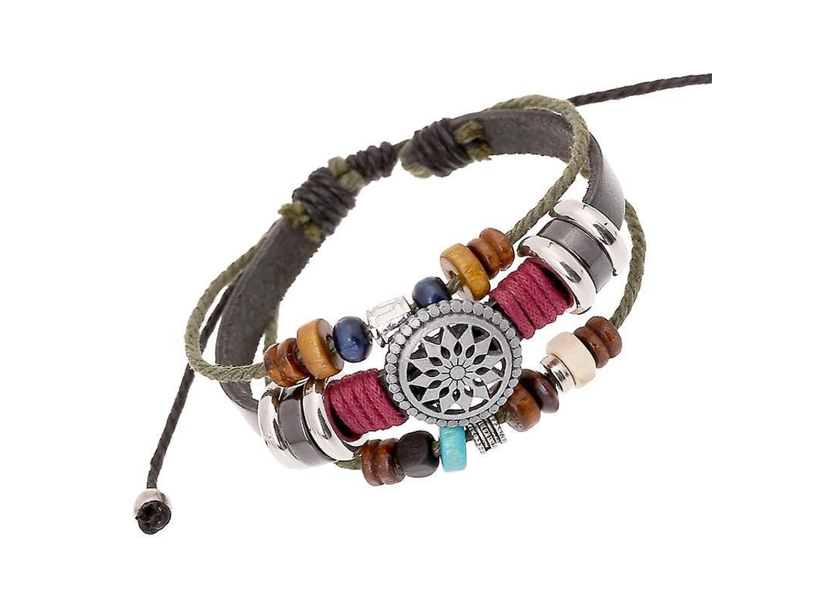 Pulsera De Cuero De Vaca Vintage Personalizada