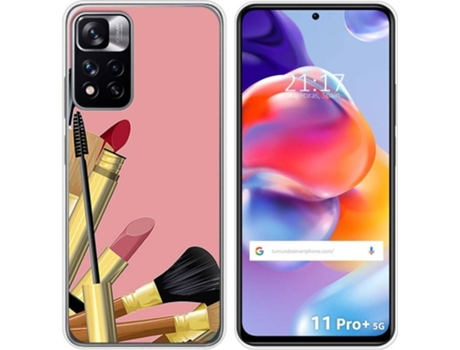Carcasa para Xiaomi Redmi Note 11 Pro+ Plus 5G TUMUNDOSMARTPHONE Dibujos Brochas Multicolor