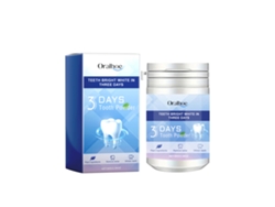 Polvo blanqueador dental Oralhoe: refresca el aliento, elimina manchas y sarro. Cuidado bucal.