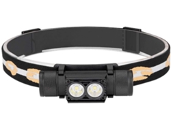 Mini Lámpara De Cabeza 3 Modos Impermeable Cob Led Linterna Faro Linterna Linterna Con Diadema Uso Batería Aa (negro)