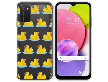 Carcasa Samsung Galaxy A03s TUMUNDOSMARTPHONE Dibujos Transparente Multicolor