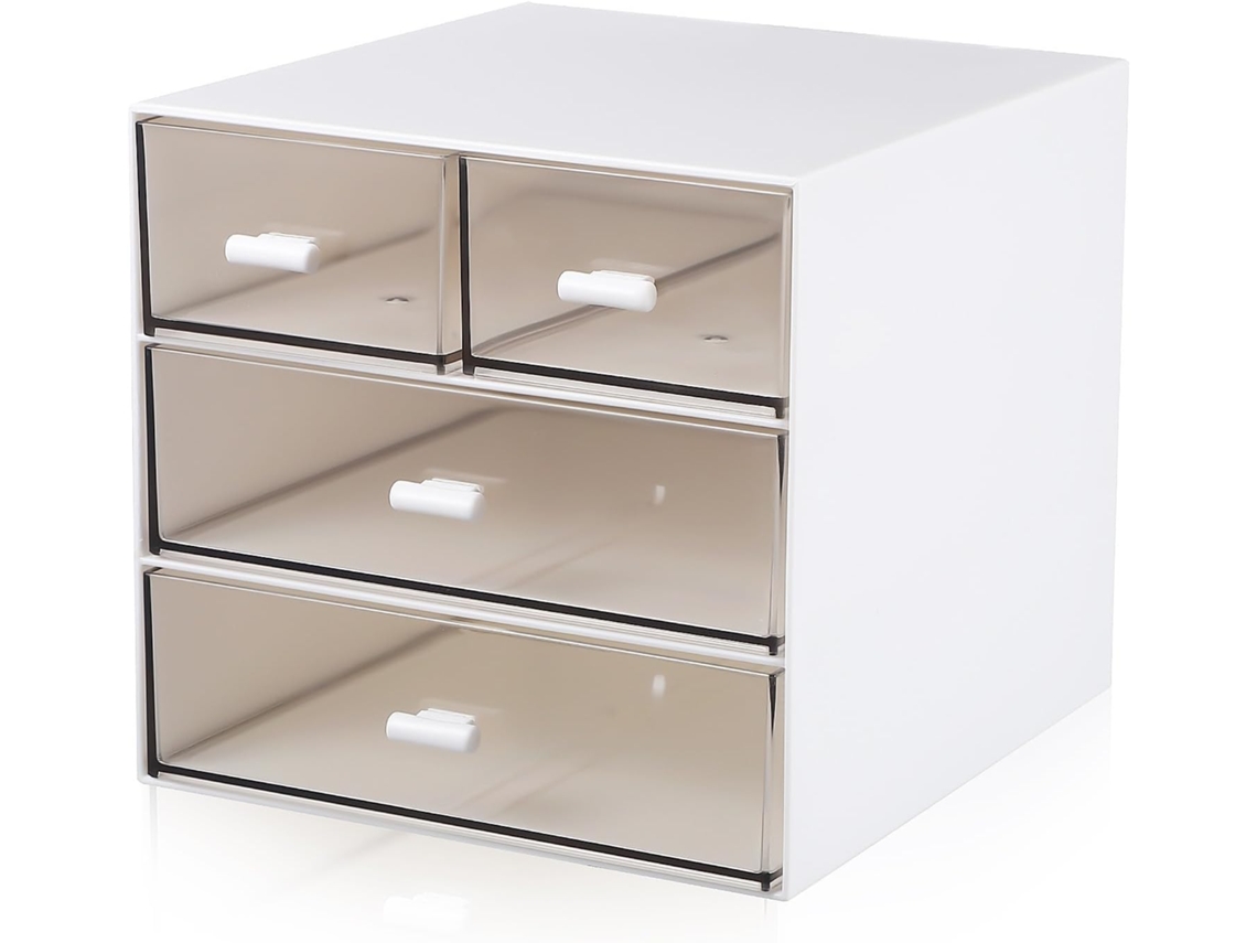 Organizador De Escritorio De Plástico Resistente Para Guardar Maquillaje, Joyas, Artículos De Papelería Y Cajas.