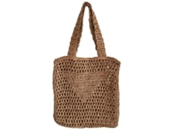 2026-bolsa De Paja Artesanal Para Viaje Playa Red De Pesca Bolso Holgado Casual Bandolera Tote