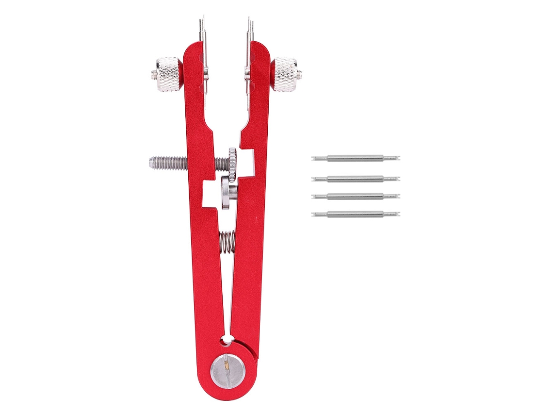 Alicates para quitar correas de reloj, aleación 6825, herramienta roja