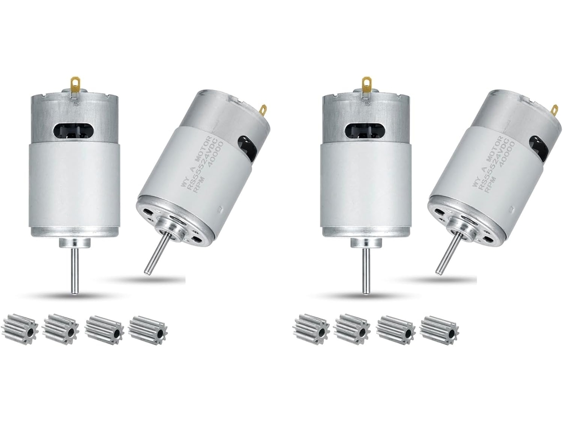 Accesorios Para Coche De Juguete Eléctrico De Alta Velocidad Rs555 De 24 V Y 40 000 Rpm, 4 Piezas