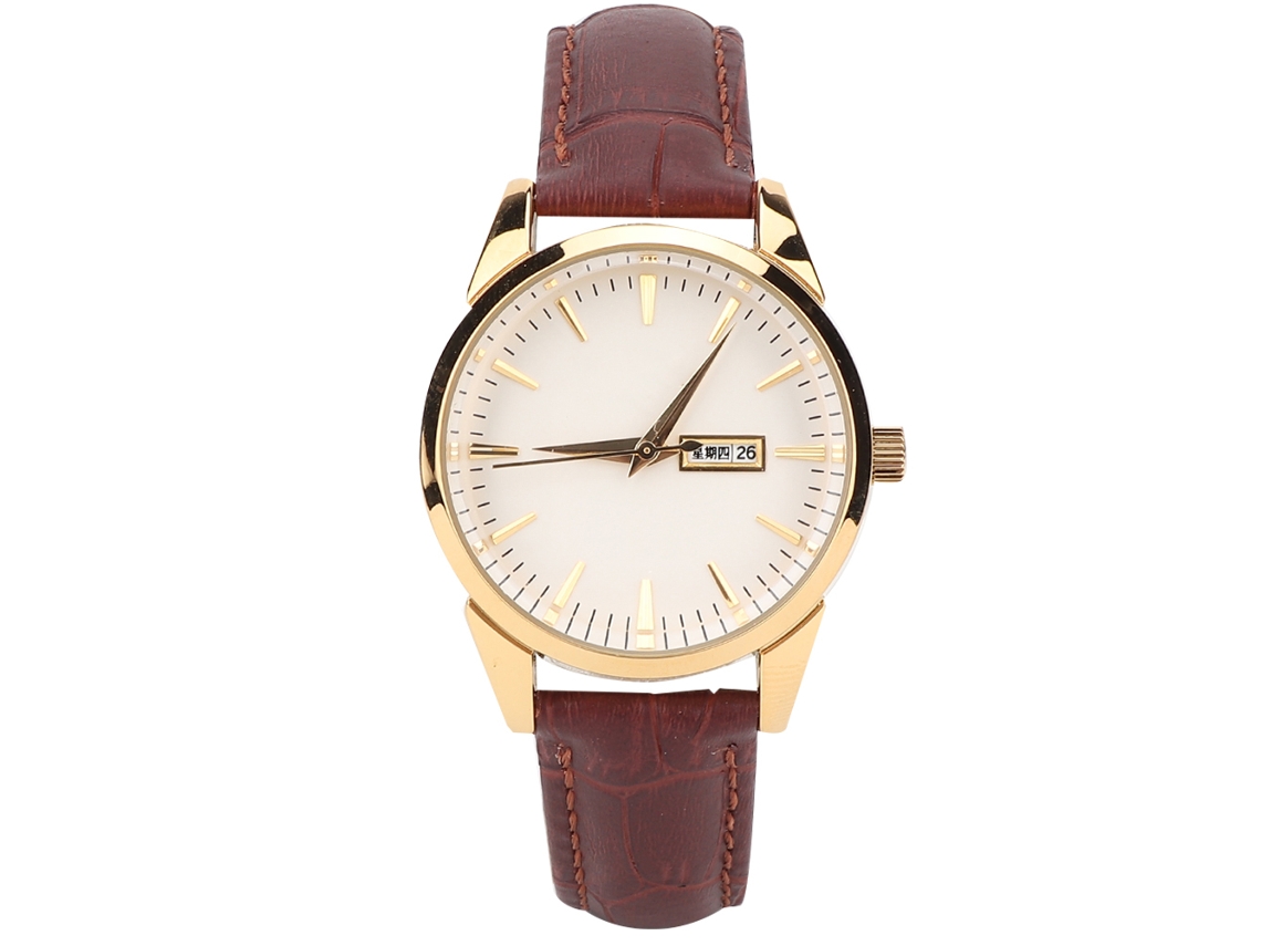 Reloj Unisex De Cuarzo, Resistente Al Agua, De Cuero, A La Moda, Para Mujeres Y Hombres.