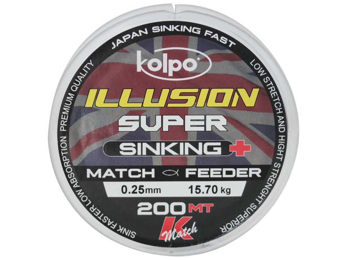 Monofilamento Super Sinking 200 M Transparente 0.220 Mmkolpo