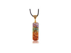 Collar Con Colgante De Chakras Hecho A Mano Con 7 Piedras De Resina De Los Chakras Y Cordón Ajustable Para Mujeres Y Hombres, Yoga, Meditación*