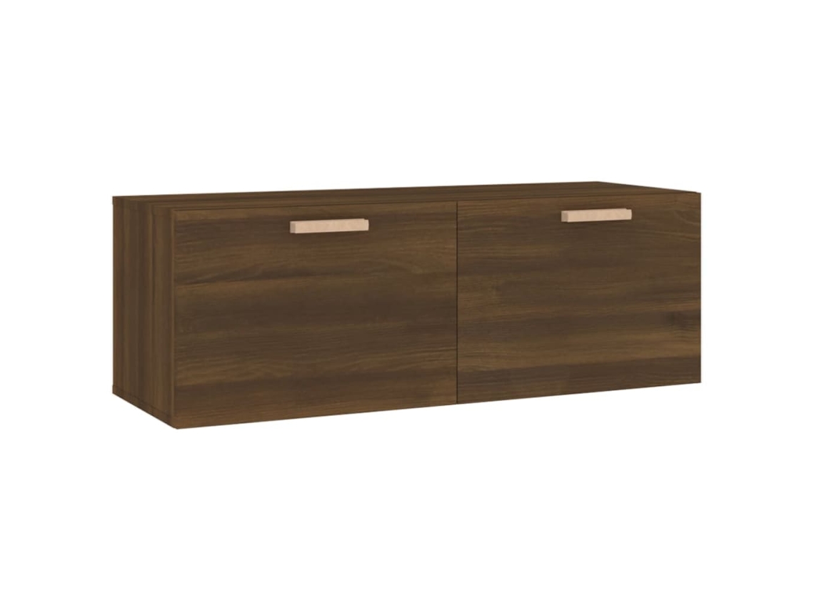 Mueble de pared MAISON EXCLUSIVE en madera de roble labrado (100 x 36,5 x 35 cm)