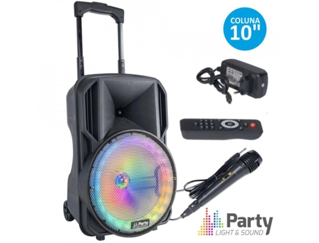 Altavoz Portátil Amplificado con Batería Usb/Sd/Fm y Bluetooth Party