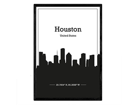 Poster NACNIC Mapa de Houston USA (A3)