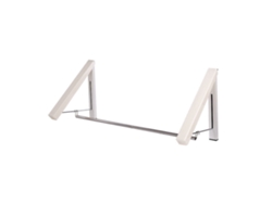 Perchero Lavandería Plegable Instalación Sin Taladrar De Acero Inoxidable 110cm 2 Piezas Para Baño Dormitorio Oficina
