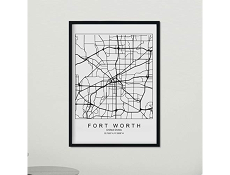 Poster NACNIC Mapa de Fort Worth (A3)