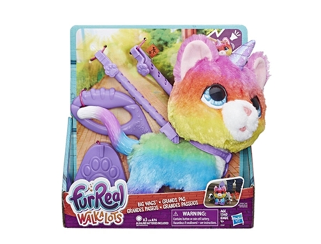 Big Wags Unicorn Cat Pet Friends Movible Sonando Lindo Muñeco de Peluche Animal Gato Unicornio-E5307